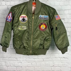 Kids Aviator Jacket for Authentic Top Gun Halloween costume Ck measurements